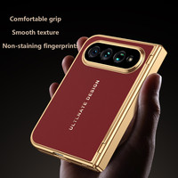 Étui de téléphone pliable pour Xiaomi 18 Fold, Mi18Fold 18 Fold 5G, coque rigide antichoc en cuir PU galvanisé de luxe
