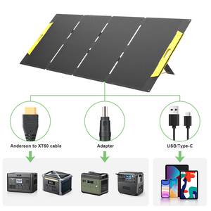 <span class=keywords><strong>Panneau</strong></span> <span class=keywords><strong>solaire</strong></span> pliable <span class=keywords><strong>300W</strong></span> photovoltaïque ETFE <span class=keywords><strong>monocristallin</strong></span> HPBC avec batterie <span class=keywords><strong>solaire</strong></span> 220V pour le camping et la randonnée en extérieur - Product Image 4