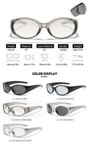 Gafas de Sol Decorativas de <span class=keywords><strong>Estilo</strong></span> Gótico, Personalizadas, para Deportes al Aire Libre y Fiestas, con Monturas Gruesas, Nuevo <span class=keywords><strong>Estilo</strong></span> 2026 - Product Image 4