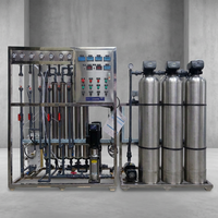 Purificateur d'eau par osmose inverse de 1 tonne/heure, machines de purification d'eau, systèmes de filtration d'eau, équipements de filtration d'eau