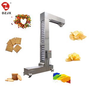 DZJX Elevador de cangilones de acero inoxidable tipo Z de doble salida, de elevación lenta, para granos pequeños, arroz, patatas y espuma de caucho - Product Image 3