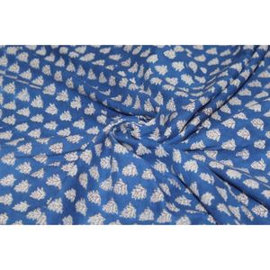 Tela 100% Algodón Sostenible con Estampado Artesanal, Ropa Boho de la India, Tela para Decoración del Hogar, Hecha a Mano, para Kaftanes, Cortinas, Bolsos y Manualidades - Product Image 6