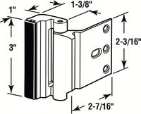 Loquet de sécurité en alliage de zinc et fer en forme de U pour porte, butée de porte insonorisée à visser, protection enfant pour chambre et cuisine