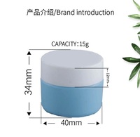 Pot de Gel Constructeur Rond en Gros 15g, Pot Vide pour Gel à Ongles, Emballage de Gel Nail Art avec Capuchon, Contenant de Gel UV