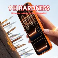 Nouveau film protecteur d'écran en verre hybride HD AF flexible universel électro-plaqué 0,35 mm 2.5D Dureté 7H 92% pour téléphone portable