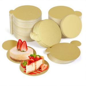 Lot de 10 Supports à Gâteau en Carton Couleurs et Dimensions au Choix (Noir/ Blanc, 24 cm