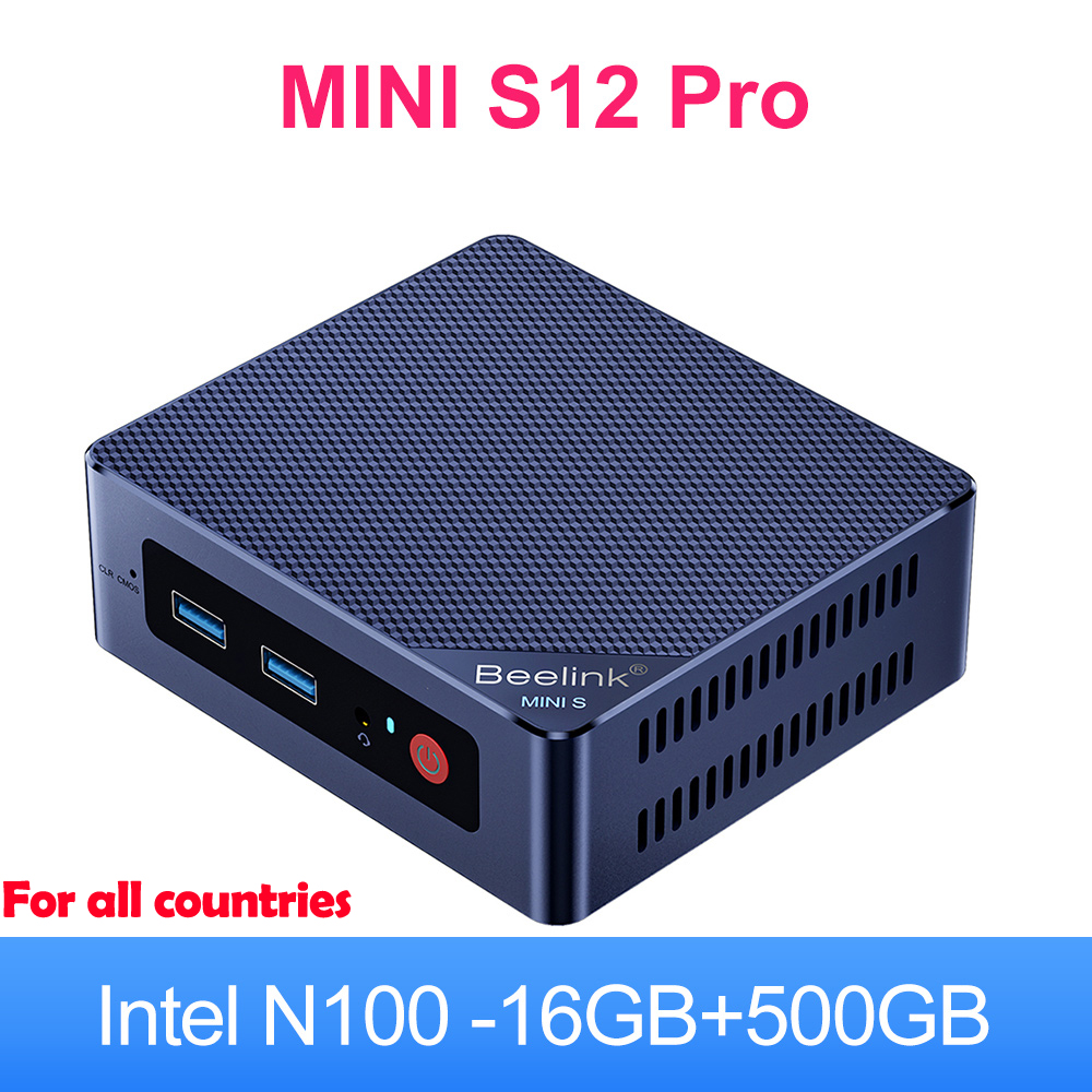 Beelink Mini S12 Pro - Intel N100 NVME SSD Desktop Gaming