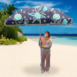 ร่มชายหาดพับได้ขนาดใหญ่สวยงามแบบ10MOQ ร่มชายหาดแบบพกพา CE - Product Image 3