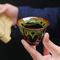 Bol en céramique Douli transformé au four ensemble de tasse unique amélioré Kung Fu thé Douli tasse soucoupes petit maître tasse à thé Design luxueux