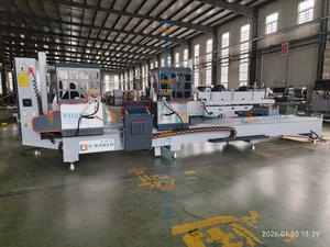 Scie à découper CNC à double tête automatique pour profilés UPVC/<span class=keywords><strong>PVC</strong></span> et aluminium, de la marque Eworld, fabriquée en Chine, pour la construction - Product Image 3