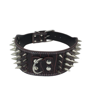 <span class=keywords><strong>Cuatro</strong></span> filas de púas anti-picadura de mascotas collar doble de anti-Descanso de cadena de perro suministros - Product Image 2