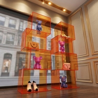 Présentoir Cube en Acrylique Personnalisé, Étagère Vitrine Transparente en Acrylique pour Sacs à Main, Chaussures, Objets de Collection, Décoration de Boutique