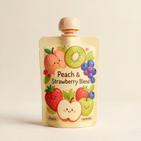 Pochettes souples personnalisées en plastique imprimé avec bec verseur pour liquides, emballage alimentaire en aluminium, sachets refermables pour jus et boissons