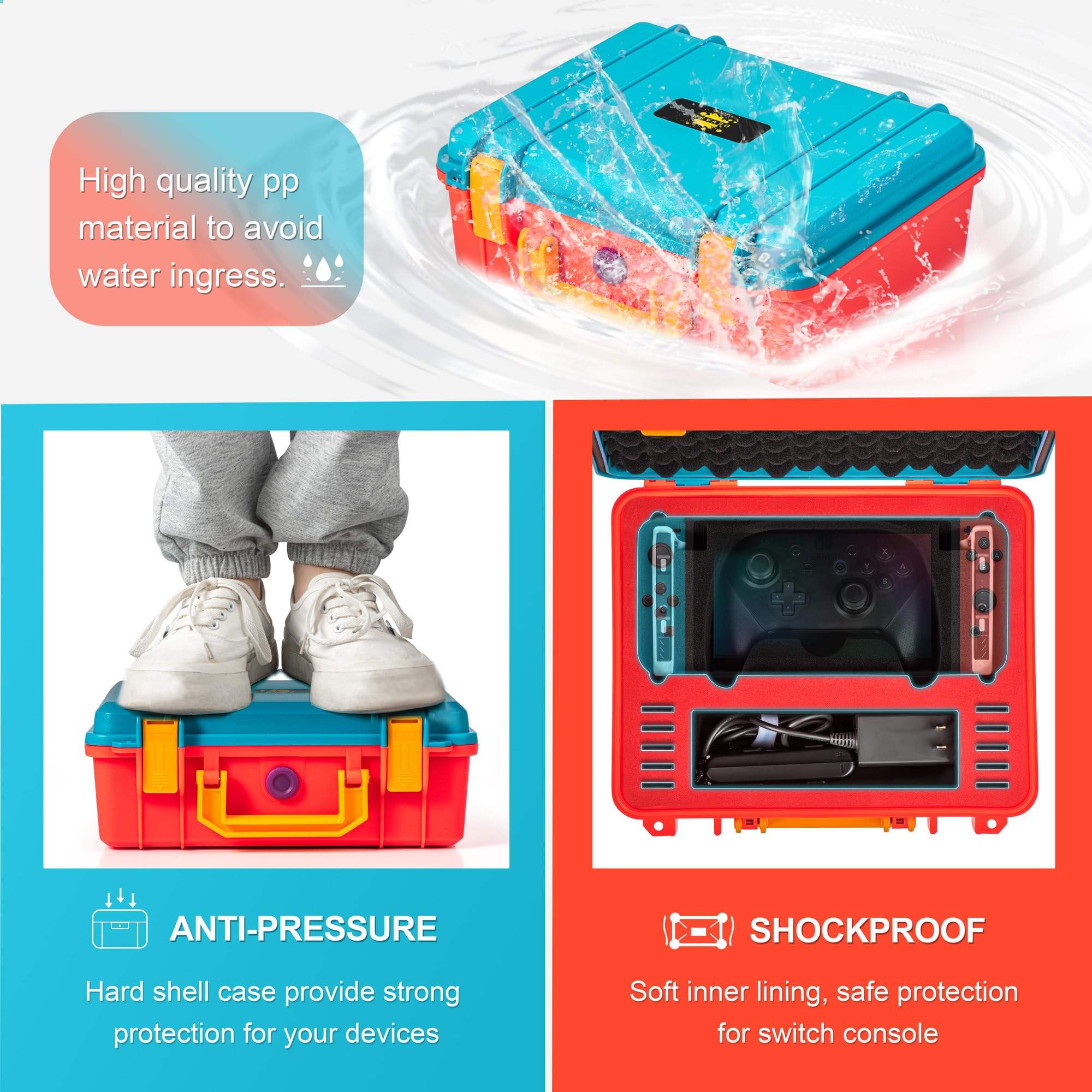 Profession elles wasserdichtes Gehäuse Weiches Futter Kleine Harts