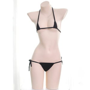 Mini bikini, ensemble de pyjama japonais pour fille, super petit, trois points, sous-vêtements - Product Image 5