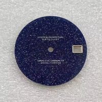 Nouveau cadran de 28.5mm naturel bleu Lazuli étoilé s'adapte littéralement aux accessoires de montre de cadran de mouvement NH35