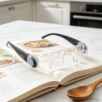 Lunettes Loupe à Bandeau Ergonomique et Durable, Cadre Acrylique Léger 50g, Double Lentilles 17/33mm, Loupe TV pour la Lecture