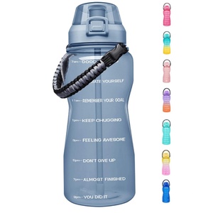 Botella Deportiva de Plástico de 3.78L (1 Galón), Material PETG, Gran Capacidad, Personalizable, Libre de BPA, con Marcador de Tiempo - Product Image 4