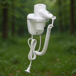 Asciugacapelli ABS Bianco 1800W SC0040 con Montaggio a Parete e Organizzazione Cavo - Product Image 3
