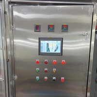 Boîtier de distribution sur mesure 415V en acier inoxydable SUS304 250A, Hub d'automatisation intelligent avec écran tactile HMI, Logique de processus, IP55 Hybride
