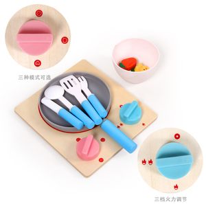 <span class=keywords><strong>Jouet</strong></span> de cuisine en <span class=keywords><strong>bois</strong></span> pour enfants, 5 pièces, simulation de cuisine, jeu de rôle de cuisine, ensemble ustensiles de cuisson, jouets de légumes pour enfants - Product Image 3
