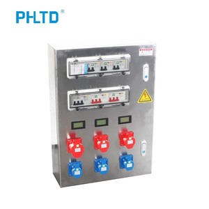 Boîte de distribution en acier inoxydable PHLTD, combinaison de <span class=keywords><strong>disjoncteur</strong></span> visuel et de prise, boîte de distribution de sécurité anti-choc électrique - Product Image 2
