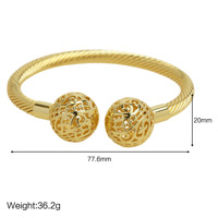 Bracelets en laiton doré tendance pour femmes et hommes, plaqués or 14K/18K, haute qualité, tailles personnalisées, vente en gros