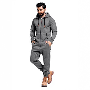 Nuevo Conjunto de Mono <span class=keywords><strong>con</strong></span> <span class=keywords><strong>Capucha</strong></span> para <span class=keywords><strong>Hombre</strong></span> <span class=keywords><strong>con</strong></span> <span class=keywords><strong>Capucha</strong></span> <span class=keywords><strong>con</strong></span> Cierre, Conjunto Deportivo Casual de una Pieza - Product Image 5