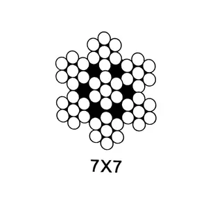 1/8" 3/16" AIRCRAFT CABLE 1/4" 5/16" 3/8" 7x7 7x19 Galvanized Steel Wire Rope And Stainless Steel Wire Rope Cheap Price