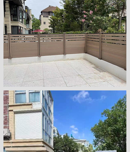 Dễ dàng cài đặt WPC Composite Hàng rào gỗ riêng tư WPC vườn hàng rào tốt hơn so với Vinyl PVC hàng rào - Product Image 5