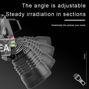 Zoom de inducción de alto brillo para exteriores, potencia de láser blanco, 3 modos, faro multifuncional con múltiples modos de iluminación, faro - Product Image 3
