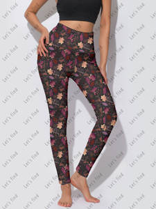 Nuovi Stili di <span class=keywords><strong>Leggings</strong></span> a Vita Alta con Controllo Pancia, Pantaloni da Yoga Senza Cuciture con Tasche, Abbigliamento Femminile Plus Size Personalizzato - Product Image 5