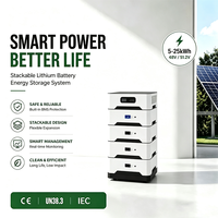Batterie lithium-ion 5 kWh à fonctionnement silencieux et longue durée de vie avec moniteur Bluetooth, système solaire pour l'alimentation quotidienne de la famille