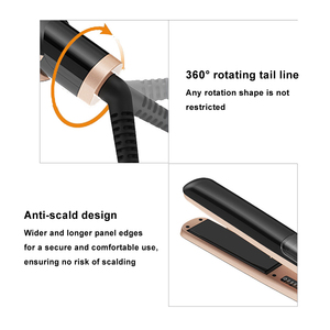 Lisseur <span class=keywords><strong>à</strong></span> vapeur professionnel, chauffe rapide, 5 températures réglables, trou <span class=keywords><strong>à</strong></span> vapeur, <span class=keywords><strong>fer</strong></span> <span class=keywords><strong>à</strong></span> lisser en céramique - Product Image 6