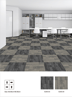 Großhandel Moderne Polypropylen-Schlingenflor-Teppichfliesen mit Extra-Dickem Puzzle-Muster für Büro, Zuhause, Schlafzimmer, Hotel und Wohnbereich