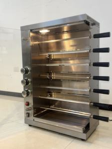 창위 7구 수직형 상업용 가스 로스터 로티세리 그릴 치킨 오븐 기계 - Product Image 3