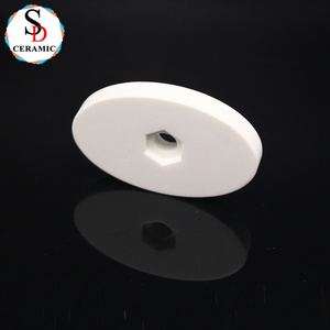 Pièces <span class=keywords><strong>en</strong></span> céramique de <span class=keywords><strong>stéatite</strong></span> usinées sur mesure, plaque isolante <span class=keywords><strong>en</strong></span> céramique ovale avec trou hexagonal pour l'isolation des modules électriques - Product Image 5