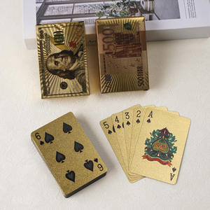 Naipes de Póker <span class=keywords><strong>Texas</strong></span> DIY con Lámina Dorada y Plateada, Impermeables, de PVC, Portátiles, Lavables, Venta al por Mayor, Edición Especial Huevo - Product Image 2
