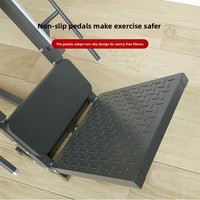 Machine à Squat en Acier HACK, Appareil de Musculation des Jambes à Double Fonction, Équipement Complet d'Entraînement de la Force des Jambes pour la Salle de Sport à Domicile