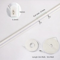 Ruban LED RGBIC Néon 3m/Rouleau 5m/Rouleau Flexible, Contrôle USB/Par Application/Télécommande, Synchronisation Musicale, Coupeur Facile, Installation Simplifiée