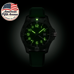 Montre mécanique de luxe pour homme 7A, tendance, Super Avenger, édition Mission Nocturne, cadran noir, aiguilles luminescentes avec calendrier, breitlines - Product Image 6