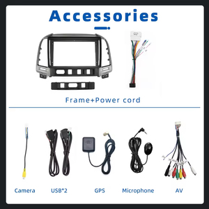 Carplay + Auto Android đài phát thanh xe cho Hyundai Santa Fe 2006 2012 tự động AC Stereo Video Player xe Hệ thống đa phương tiện GPS navigation - Product Image 3