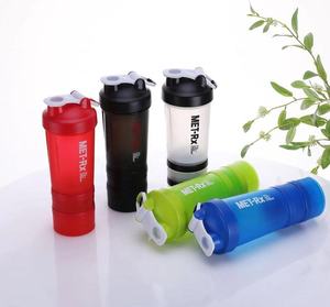 מפעל למכור 500ml 3 שכבה תא ספורט חלבון שאכר בקבוק כושר אבקת פלסטיק מים בקבוקי הרבלייף - Product Image 3