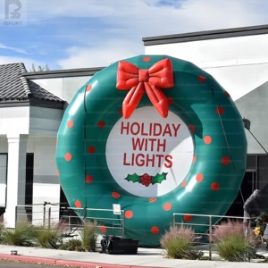 Boule de Noël géante gonflable personnalisée, attrayante, avec éclairage LED, pour décoration de jardin/fête - Product Image 6