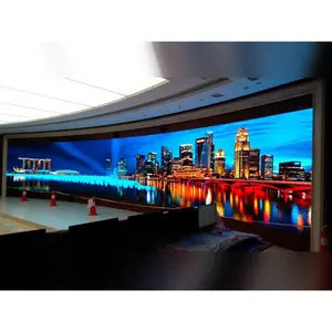 Peraga Dinding Dalam Ruangan P1 P1.2 P1.25 Ruang Kontrol Hd Ecran Layar Led Giant Fixed Shop Papan Iklan Display Dinding Video