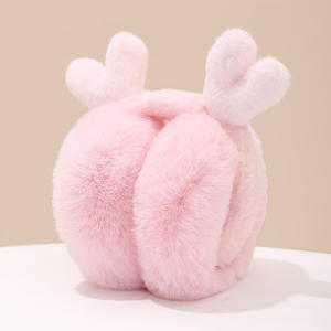 सुंदर कान त्योहारों के साथ भूमिदार फोल्डेबल विंडप्रूफ गर्म नकली कान समारोहों के साथ सुंदर कान के त्योहार उपहार लड़कियों महिलाओं को फजी प्रवाह - Product Image 5