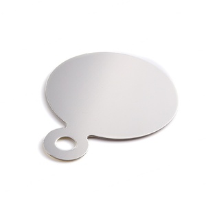 Espejo de Maquillaje Redondo Pequeño y Encantador de Acero Inoxidable con Adhesivo Epóxico y Bolsa de PU, Venta al por Mayor - Product Image 6