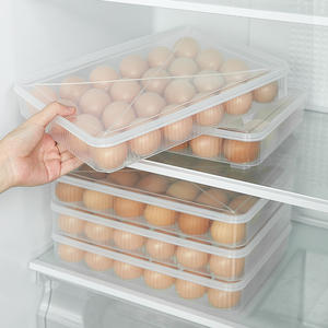 Caja para Almacenar Huevos con Tapa, Apilable, de Grado Alimenticio, para Conservación y Sellado en Refrigerador, Origen Yiwu - Product Image 5