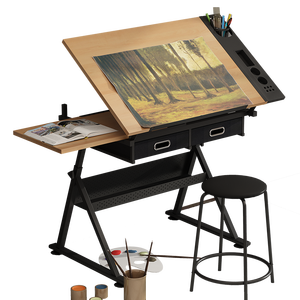 Bureau de dessin moderne à hauteur réglable, table inclinable pour l'école, la salle d'art ou le salon à domicile, pour une utilisation en <span class=keywords><strong>chambre</strong></span> - Product Image 3