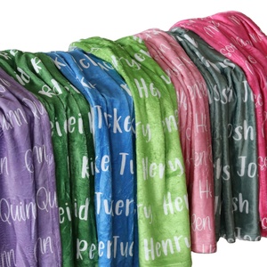 Couverture de Nom de Bébé <span class=keywords><strong>Personnalisée</strong></span> pour Enfant, <span class=keywords><strong>Cadeau</strong></span> d'Anniversaire, Garçons et Filles - Product Image 2